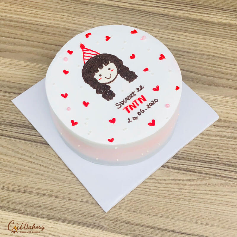 Mẫu Bánh Vẽ Hình - MVH011