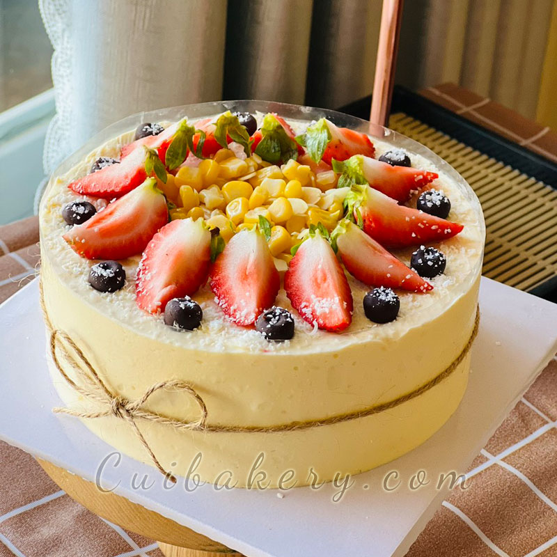 Mẫu Bánh Kem Bắp - MKB015