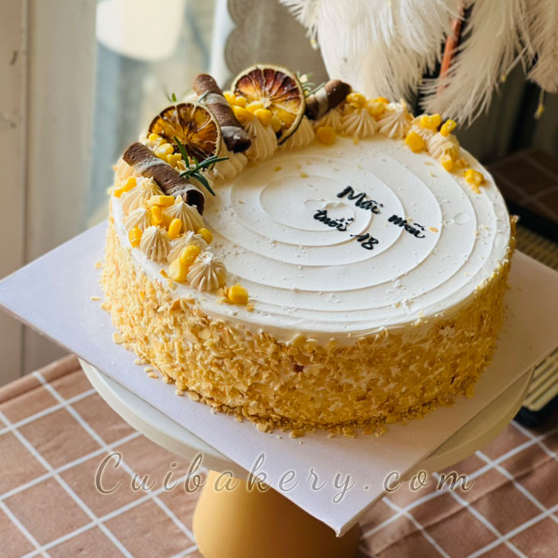 Mẫu Bánh Kem Bắp - MKB016